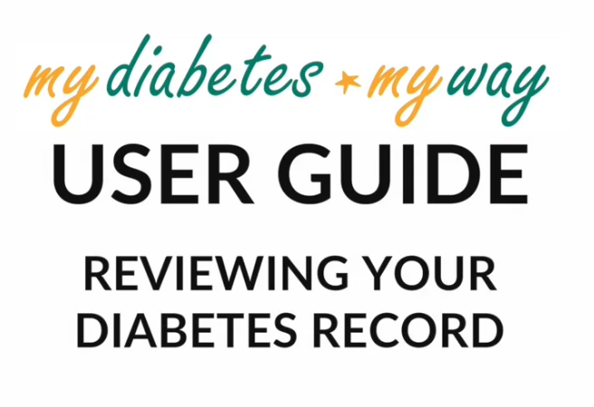 Reviewing your diabetes records